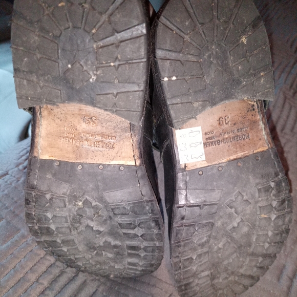 Fiorentini Baker Italy Black Leather Buckle Boots - Picture 10 of 16